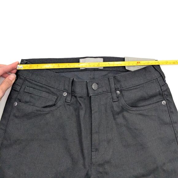 Everlane Regular Fit Mid Rise Skinny Jeans Button Fly Pockets Black Size 28 - Picture 7 of 12